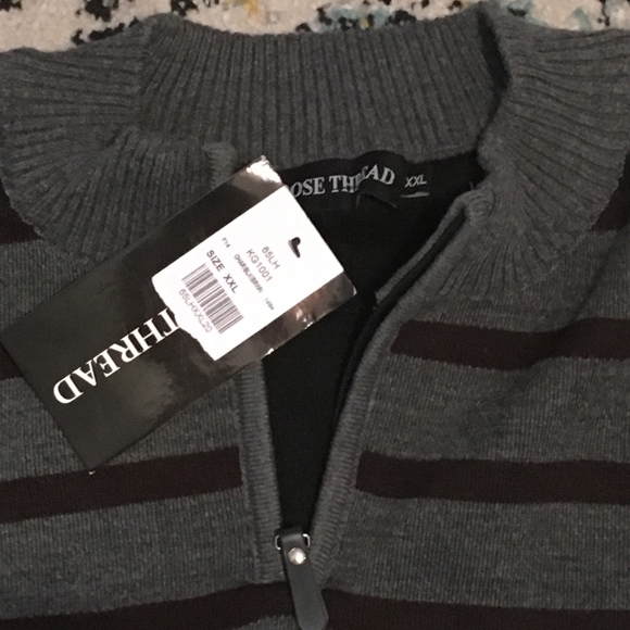 Loose Thread XXL Quarter Zip Sweater. NEW WITH TAG - Picture 2 of 4